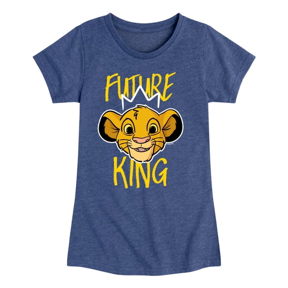 The Lion King - Future King - Simba - Toddler & Youth Girls Short Sleeve Graphic T-Shirt