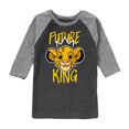 thumbnail image 1 of The Lion King - Future King - Simba - Toddler & Youth Raglan Graphic T-Shirt, 1 of 6