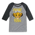 thumbnail image 1 of The Lion King - Future King - Simba - Toddler & Youth Raglan Graphic T-Shirt, 1 of 5