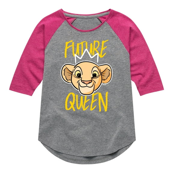 The Lion King - Future Queen - Nala - Toddler & Youth Girls Raglan Graphic T-Shirt