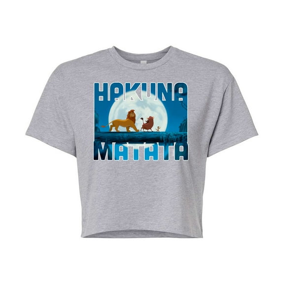The Lion King - Hakuna Matata - Juniors Cropped Pullover Hoodie