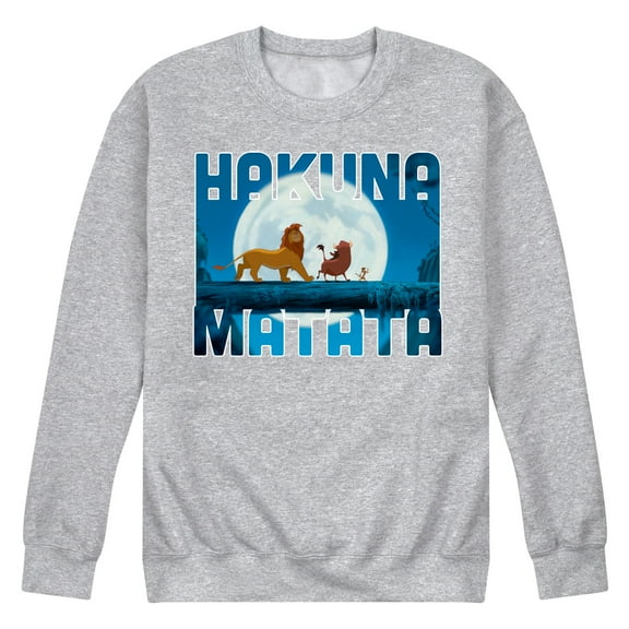 The Lion King - Hakuna Matata - Men's Crew Neck Fleece Pullover