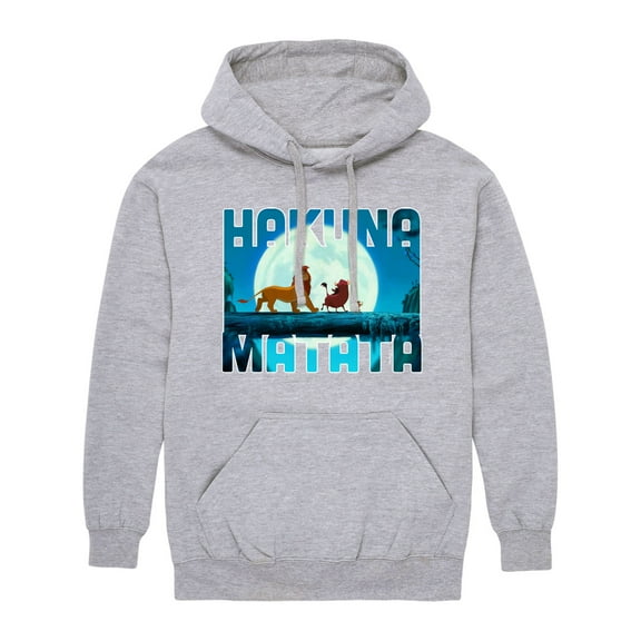 The Lion King - Hakuna Matata - Men's Pullover Hooded Fleece Sweatshirt