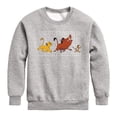 thumbnail image 1 of The Lion King - Hakuna Matata Outlined Words - Toddler & Youth Crewneck Fleece Sweatshirt, 1 of 5