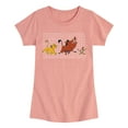thumbnail image 1 of The Lion King - Hakuna Matata Outlined Words - Toddler & Youth Girls Short Sleeve Graphic T-Shirt, 1 of 5