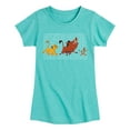thumbnail image 1 of The Lion King - Hakuna Matata Outlined Words - Toddler & Youth Girls Short Sleeve Graphic T-Shirt, 1 of 5