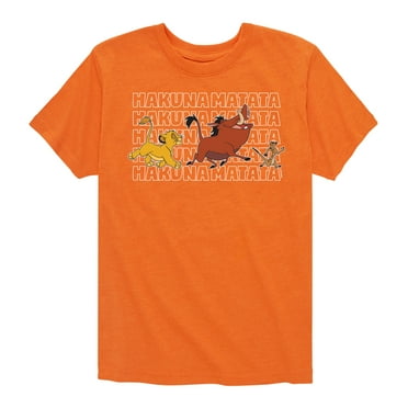 The Lion King - Hakuna Matata Outlined Words - Toddler & Youth Short Sleeve Graphic T-Shirt
