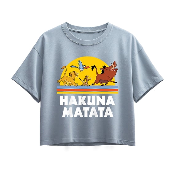 The Lion King - Hakuna Matata Sunset - Youth Girls Boxy T-Shirt