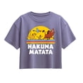 thumbnail image 1 of The Lion King - Hakuna Matata Sunset - Youth Girls Boxy T-Shirt, 1 of 4