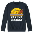 thumbnail image 1 of The Lion King - Hakuna Matata - Sunshine - Men's Crew Neck Fleece Pullover, 1 of 4