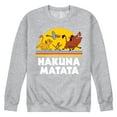 thumbnail image 1 of The Lion King - Hakuna Matata - Sunshine - Men's Crew Neck Fleece Pullover, 1 of 4