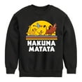 thumbnail image 1 of The Lion King - Hakuna Matata - Sunshine - Toddler & Youth Crewneck Fleece Sweatshirt, 1 of 5