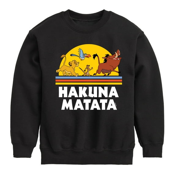 The Lion King - Hakuna Matata - Sunshine - Toddler & Youth Crewneck Fleece Sweatshirt