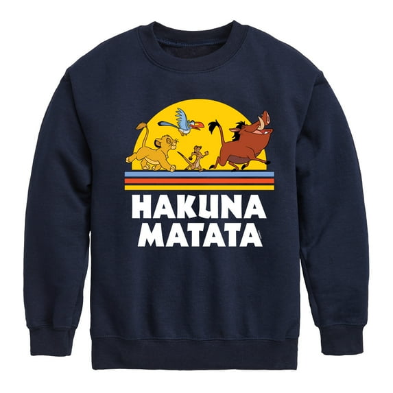 The Lion King - Hakuna Matata - Sunshine - Toddler & Youth Crewneck Fleece Sweatshirt