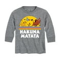 thumbnail image 1 of The Lion King - Hakuna Matata - Sunshine - Toddler & Youth Long Sleeve Graphic T-Shirt, 1 of 5