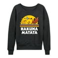 thumbnail image 1 of The Lion King - Hakuna Matata - Sunshine - Women's Lightweight French Terry Long Sleeve Shirt, 1 of 4