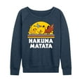 thumbnail image 1 of The Lion King - Hakuna Matata - Sunshine - Women's Lightweight French Terry Long Sleeve Shirt, 1 of 4