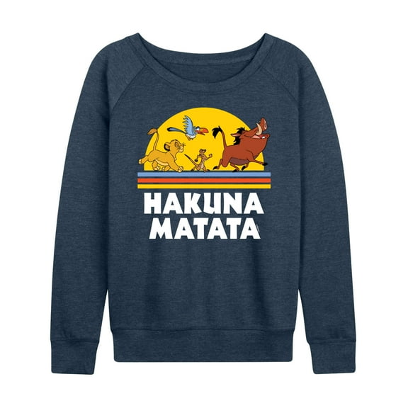 The Lion King - Hakuna Matata - Sunshine - Women's Lightweight French Terry Long Sleeve Shirt