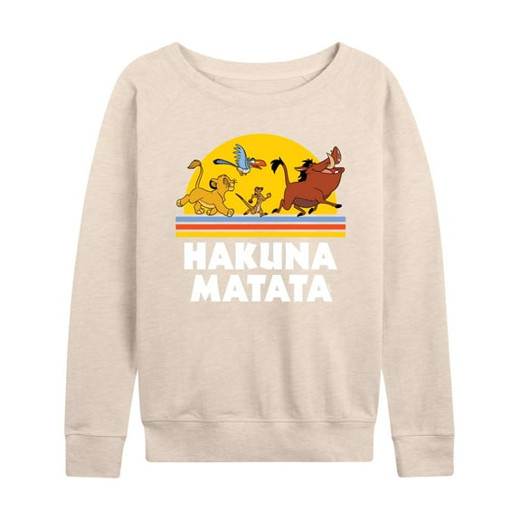 The Lion King - Hakuna Matata - Sunshine - Women's Lightweight French Terry Long Sleeve Shirt