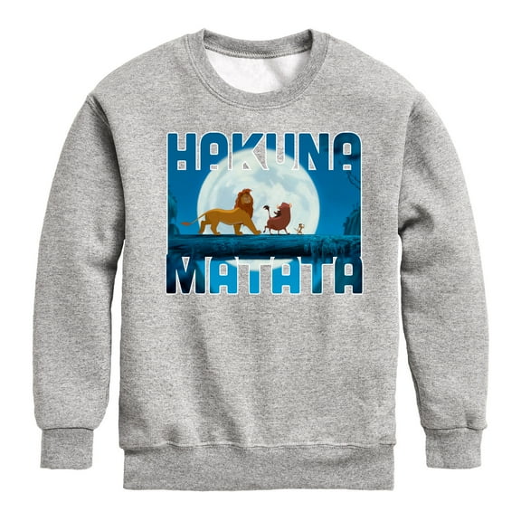 The Lion King - Hakuna Matata - Toddler & Youth Crewneck Fleece Sweatshirt