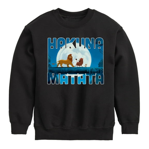 The Lion King - Hakuna Matata - Toddler & Youth Crewneck Fleece Sweatshirt