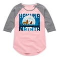 thumbnail image 1 of The Lion King - Hakuna Matata - Toddler & Youth Girls Raglan Graphic T-Shirt, 1 of 5