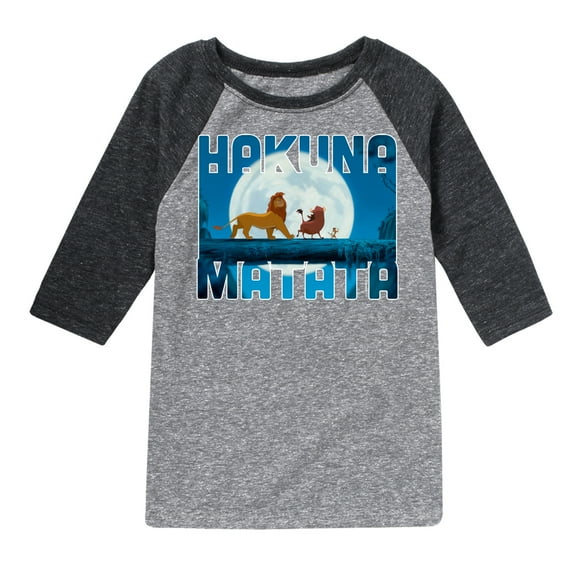 The Lion King - Hakuna Matata - Toddler & Youth Raglan Graphic T-Shirt