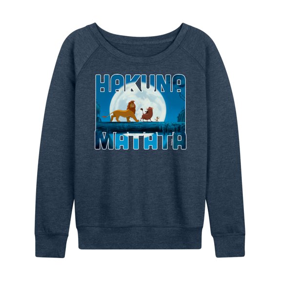 The Lion King - Hakuna Matata - Women's Lightweight French Terry Long Sleeve Shirt