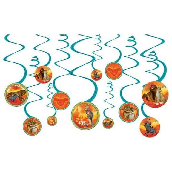 The Lion King Hanging Swirl Decorations (12pc)