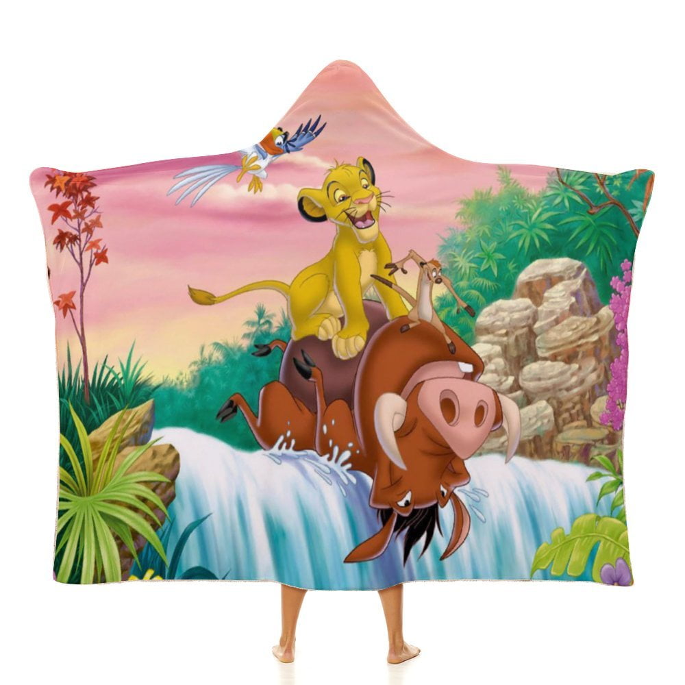 The Lion King Hooded Blanket, Wearable Blanket Hoodie Cozy Soft