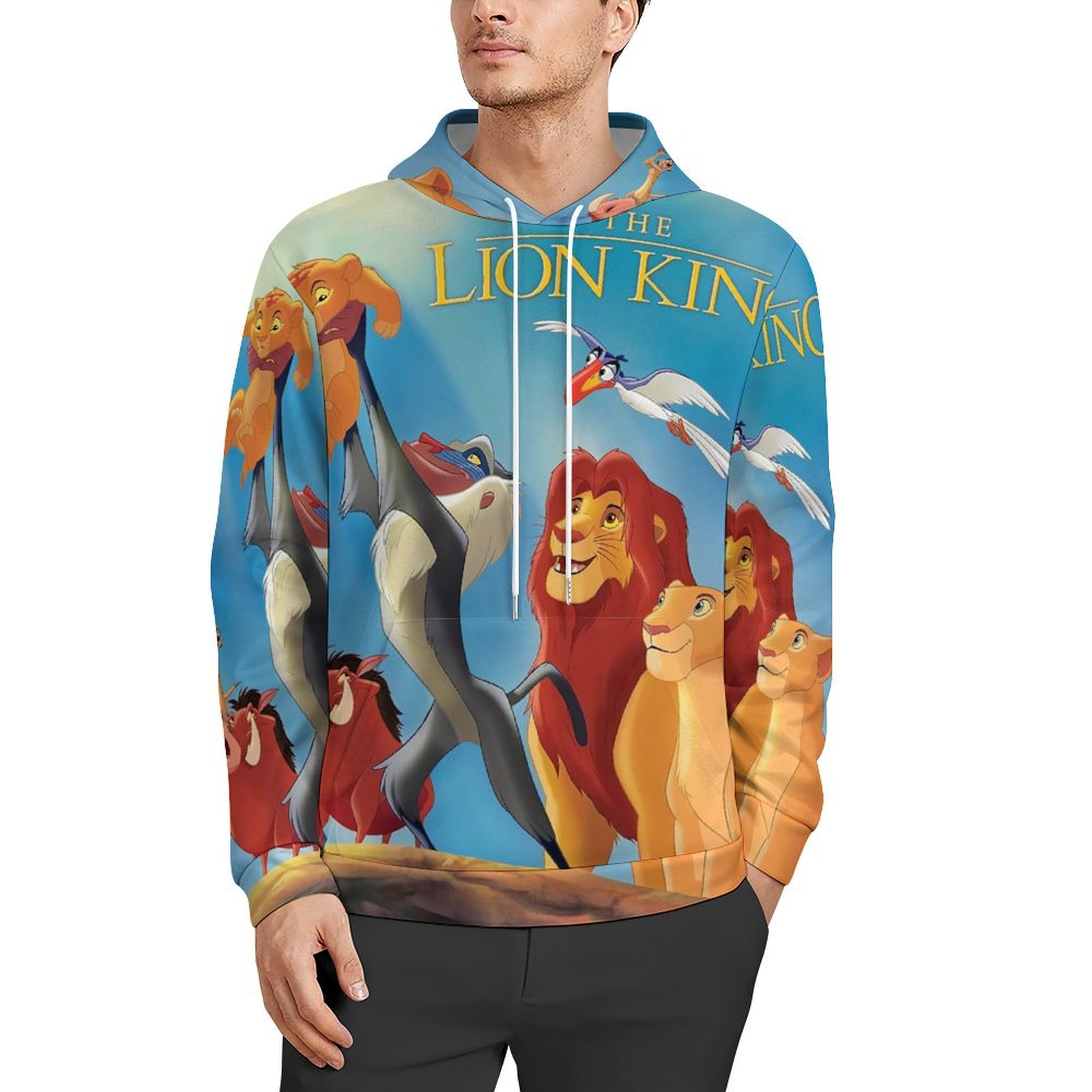 The Lion King Hoodie for Men Women, Novelty Print Long Sleeve