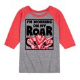 thumbnail image 1 of The Lion King - I'm Working on my Roar - Simba - Toddler & Youth Raglan Graphic T-Shirt, 1 of 6