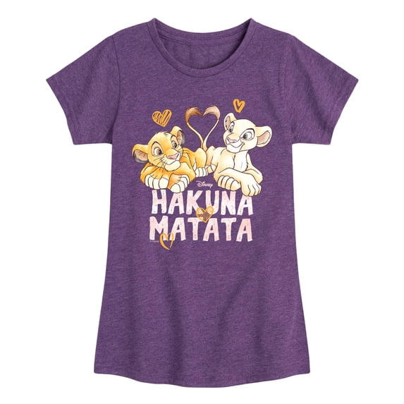 The Lion King - Lion King Heart Tails - Youth Girls Fitted Short Sleeve T-Shirt