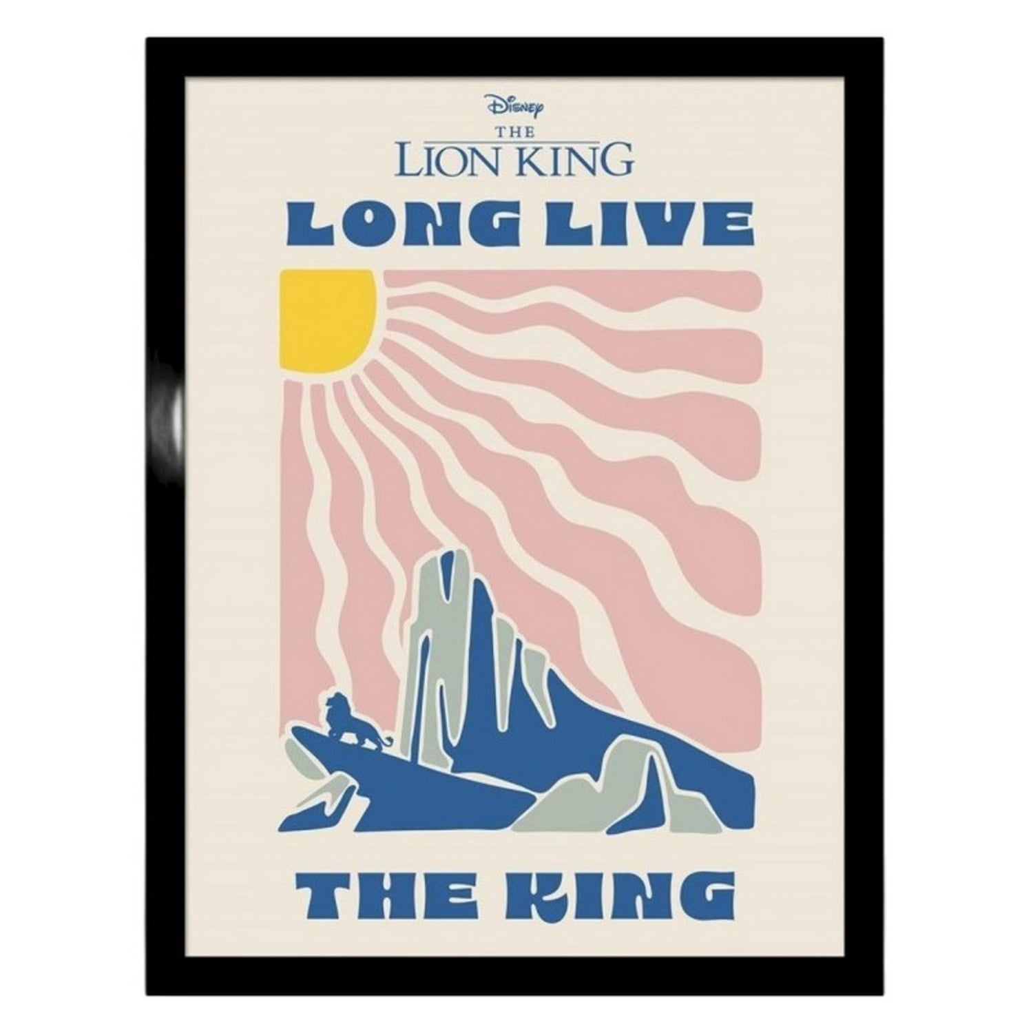 The Lion King Long Live The King The Lion King Long Live The King Mufasa Framed Poster - Walmart.com