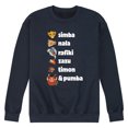 thumbnail image 1 of The Lion King - Main Characters - Men's Crew Neck Fleece Pullover, 1 of 4