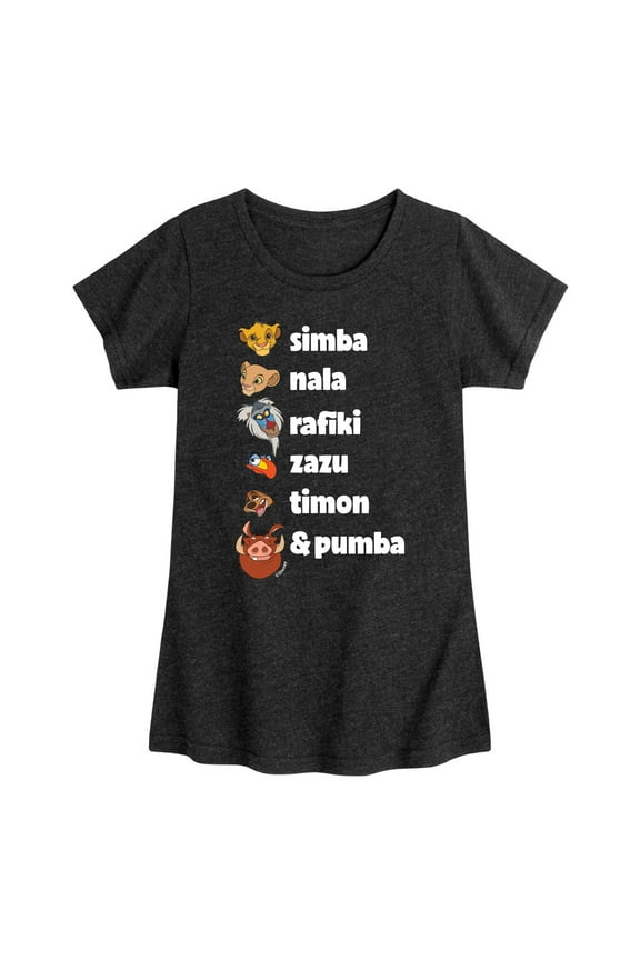 The Lion King - Main Characters - Toddler & Youth Girls Short Sleeve Graphic T-Shirt