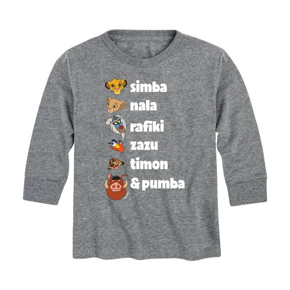 The Lion King - Main Characters - Toddler & Youth Long Sleeve Graphic T-Shirt