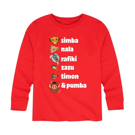 The Lion King - Main Characters - Toddler & Youth Long Sleeve Graphic T-Shirt