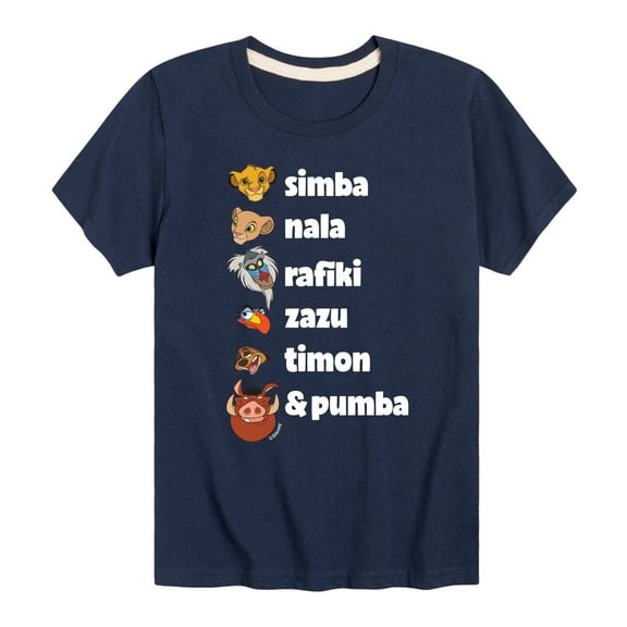 The Lion King - Main Characters - Toddler & Youth Short Sleeve Graphic T-Shirt