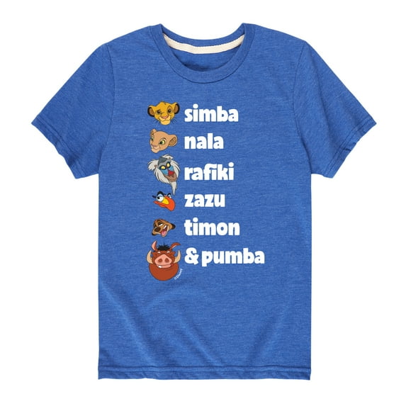 The Lion King - Main Characters - Toddler & Youth Short Sleeve Graphic T-Shirt