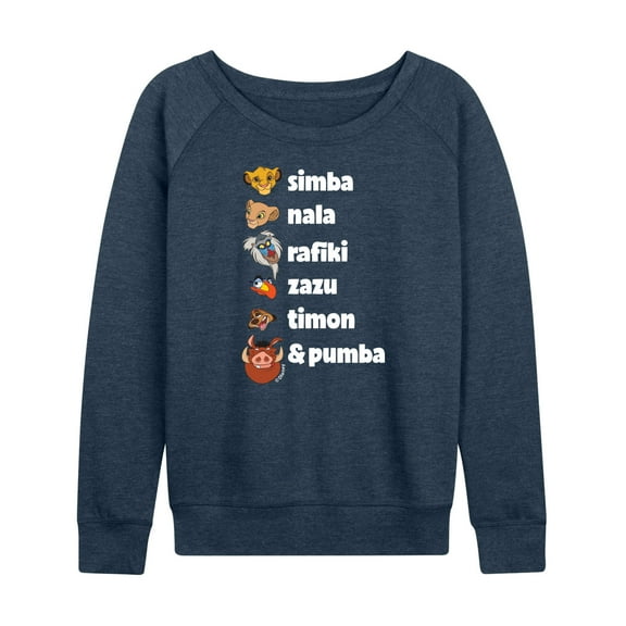 The Lion King - Main Characters - Women's Lightweight French Terry Long Sleeve Shirt