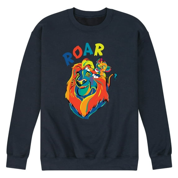 The Lion King - Mufasa & Simba - Roar - Men's Crew Neck Fleece Pullover