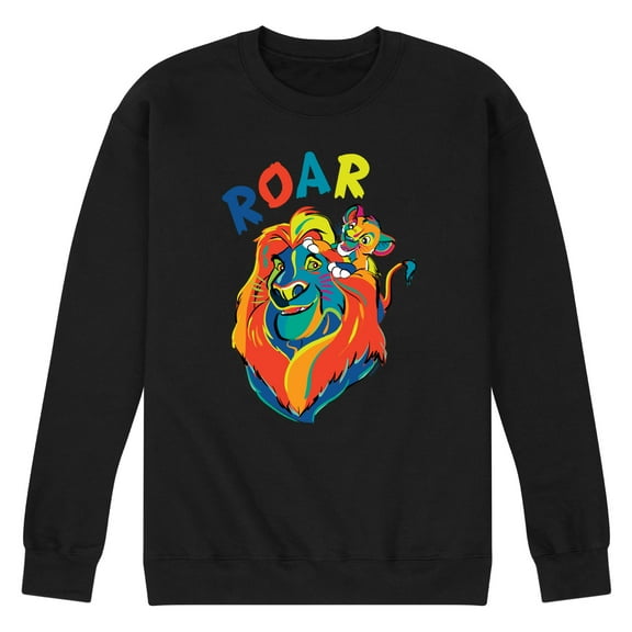 The Lion King - Mufasa & Simba - Roar - Men's Crew Neck Fleece Pullover