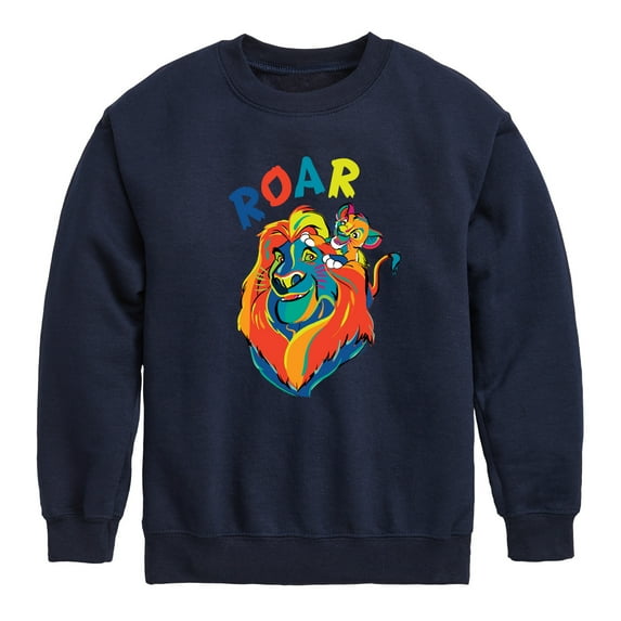 The Lion King - Mufasa & Simba - Roar - Toddler & Youth Crewneck Fleece Sweatshirt