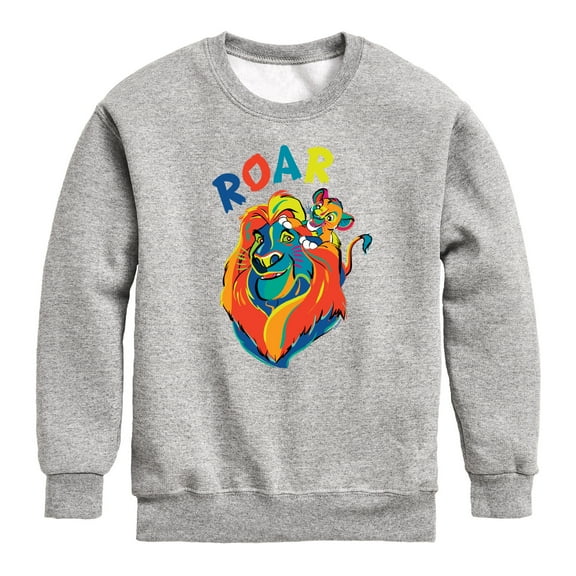 The Lion King - Mufasa & Simba - Roar - Toddler & Youth Crewneck Fleece Sweatshirt