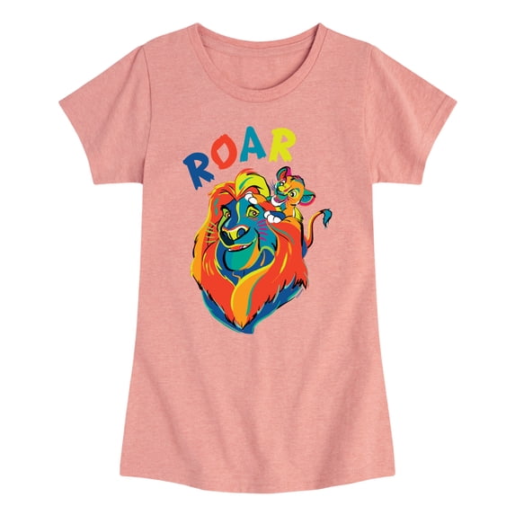 The Lion King - Mufasa & Simba - Roar - Toddler & Youth Girls Short Sleeve Graphic T-Shirt
