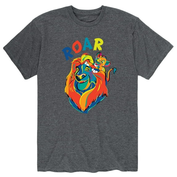 The Lion King - Officially Licensed Simba and Mufasa - Men's Short Sleeve Graphic T-Shirt