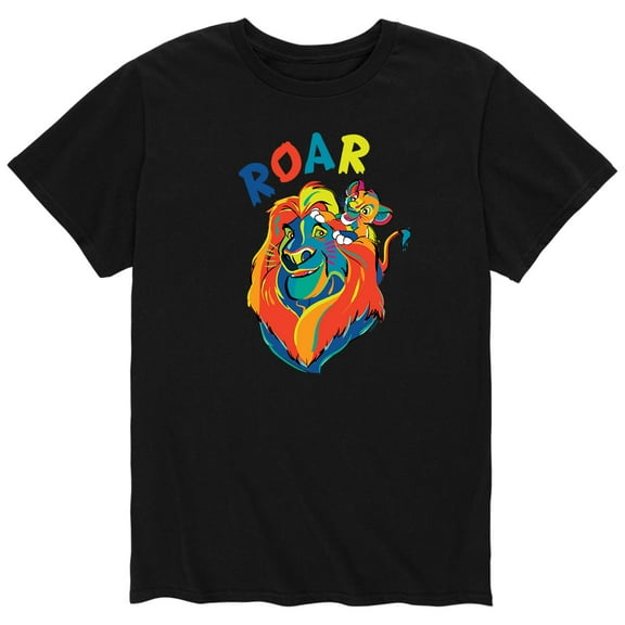 The Lion King - Officially Licensed Simba and Mufasa - Men's Short Sleeve Graphic T-Shirt