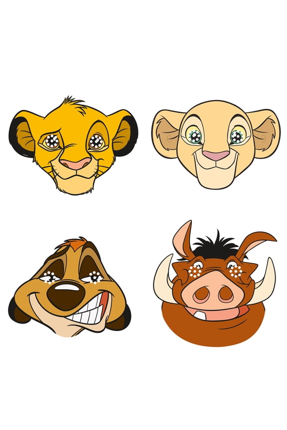 The Lion King Party Masks, 8ct
