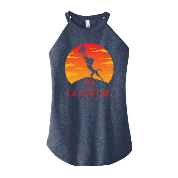 The Lion King - Pride Rock - Juniors High Neck Tank Top
